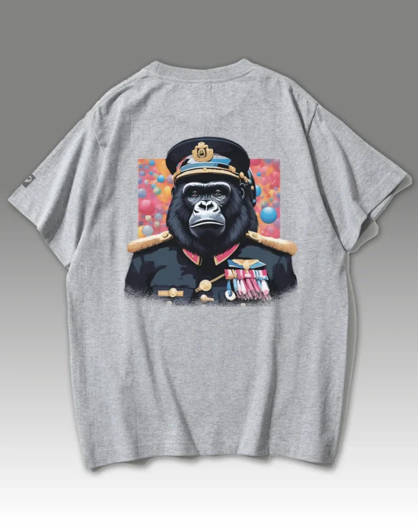 Męska koszulka oversize <br>Admirał Goryl <br>Animal Society