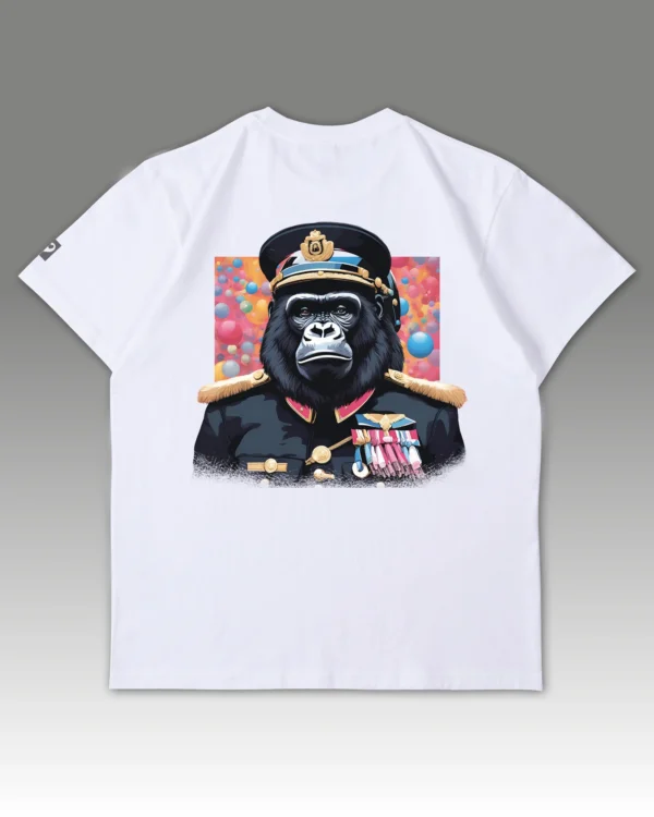 Męska koszulka oversize <br>Admirał Goryl <br>Animal Society