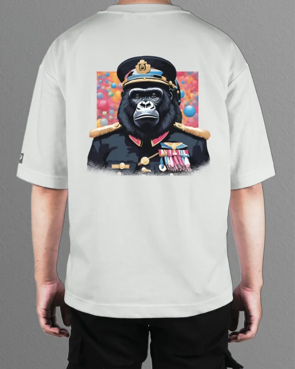 Męska koszulka oversize <br>Admirał Goryl <br>Animal Society