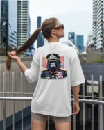 Damska koszulka oversize <br>Admirał Goryl <br>Animal Society