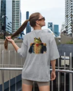 Damska koszulka oversize <br>Generał Żaba <br>Animal Society