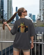 Damska koszulka oversize <br>Generał Żaba <br>Animal Society