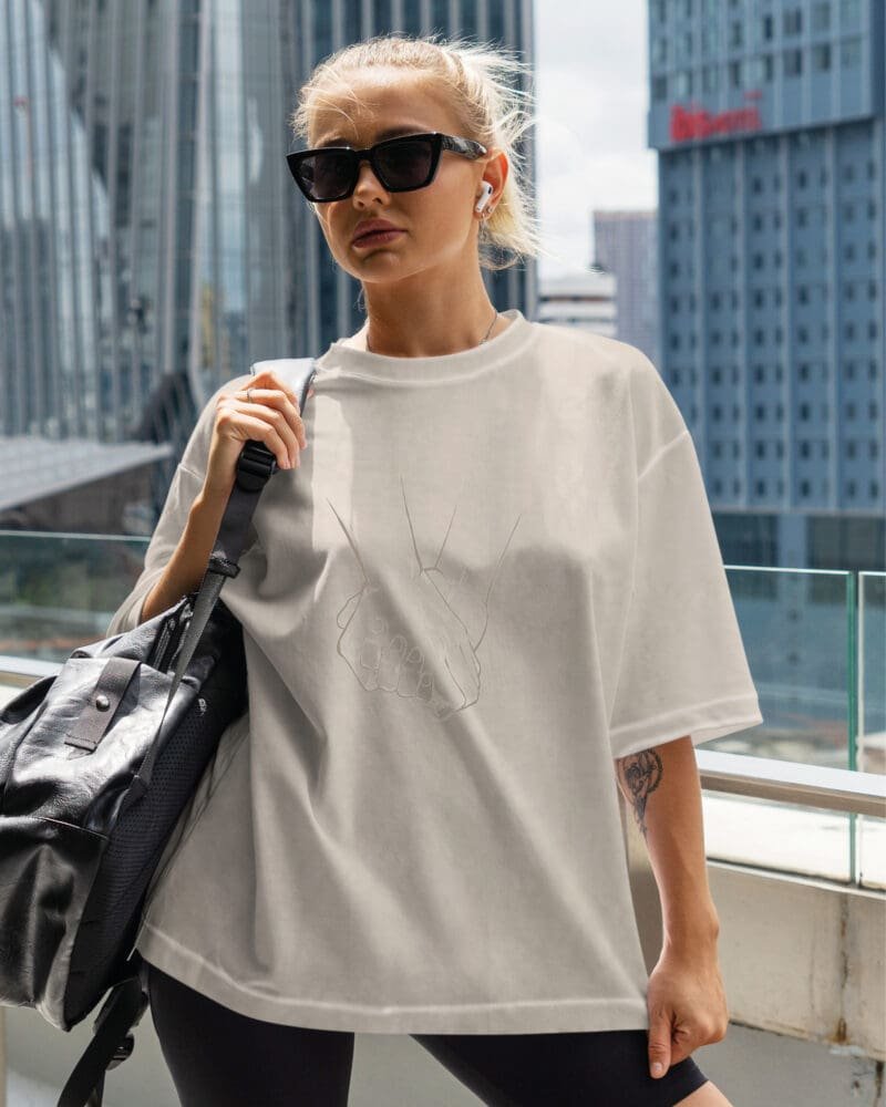 Koszulka oversize <br>Razem Lepiej - efekt sprania