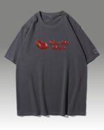 Koszulka oversize <br>Kiss me More - nadruk holograficzny poziomy