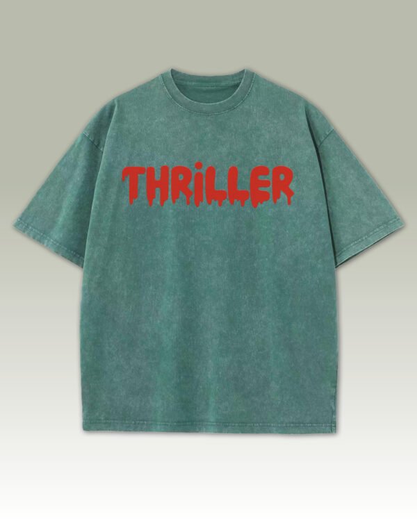 Koszulka oversize THRILLER <br>Silikon, Efekt Sprania