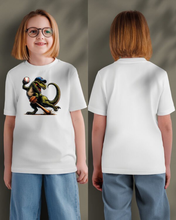 Koszulka Dziecięca Baseballowy T-Rex