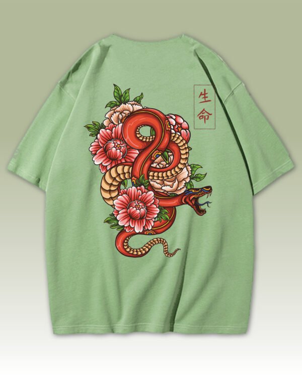 Męska koszulka oversize <br>Orientalny Symbol Życia