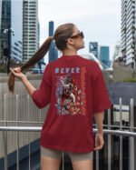 Damska koszulka oversize <br>Never Surrender