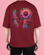 Męska koszulka oversize <br>Love Blossoms