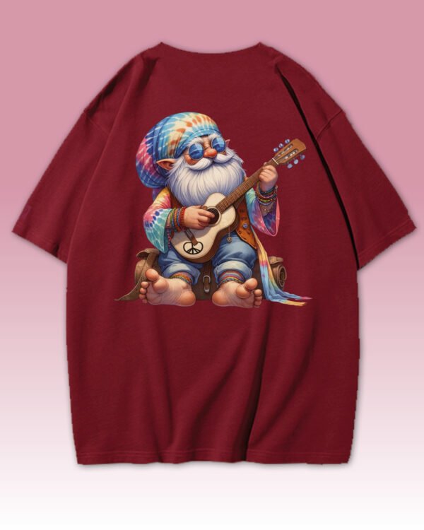 Damska koszulka oversize Hippie Gnome Vibes