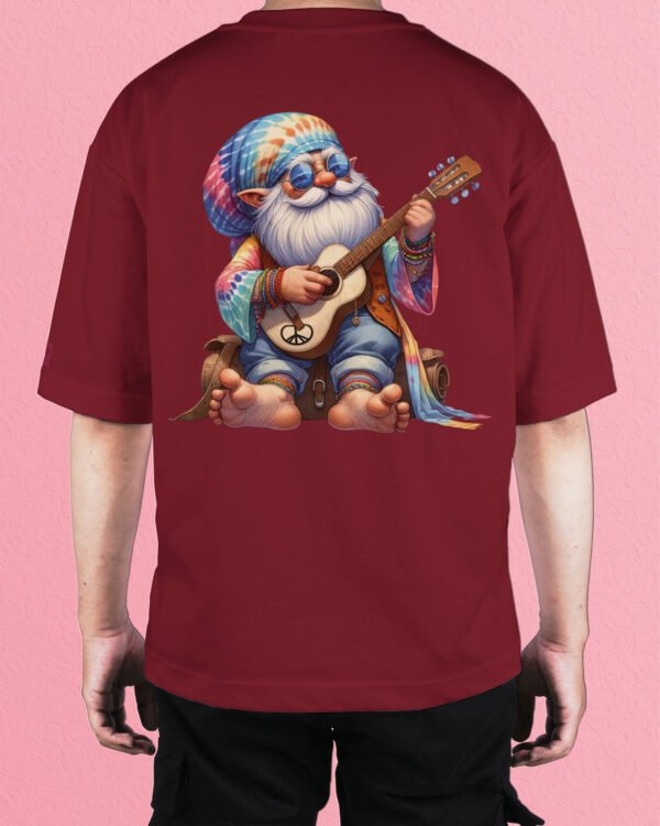 Męska koszulka oversize <br>Hippie Gnome Vibes