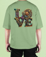 TL0471BIG Tshirt Oversize Matcha22 Męska koszulka Gruba Premium <br>Steampunk LOVE