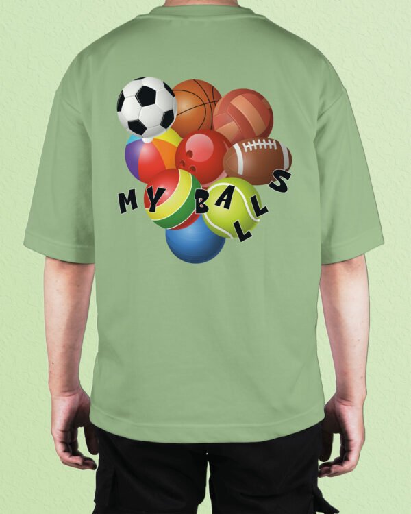 Męska koszulka oversize <br>My Balls