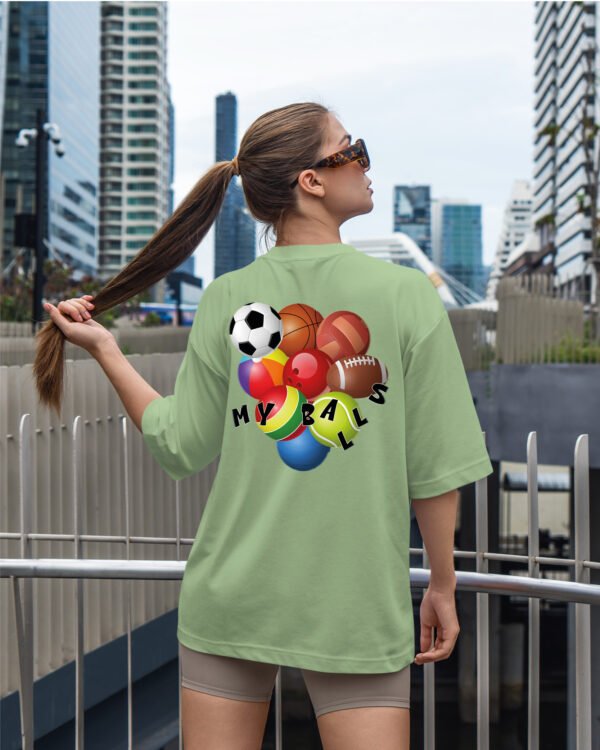 Damska koszulka oversize <br>My Balls