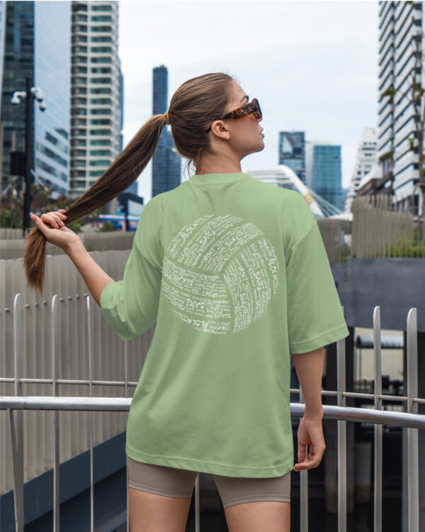 TL0494BIG Tshirt Oversize Matcha23 Damska koszulka Gruba Premium <br>Siatkówka - Volleyball