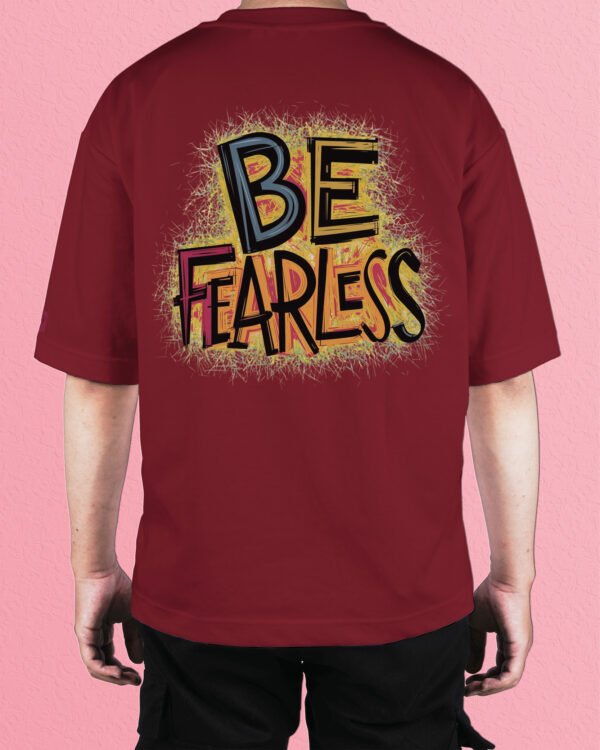 Męska koszulka oversize <br>Be Fearless