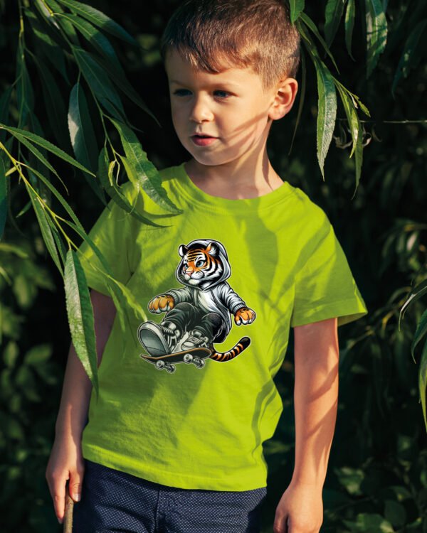 Koszulka Dziecięca Skater Tiger