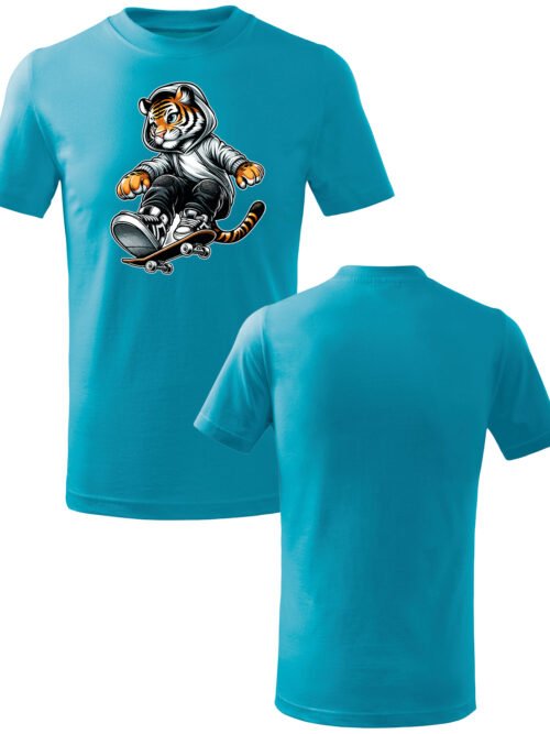 Koszulka Dziecięca Skater Tiger