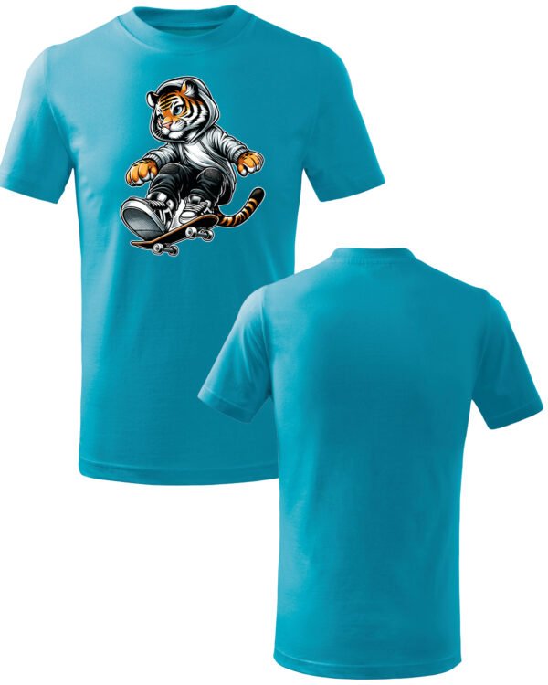 Koszulka Dziecięca Skater Tiger