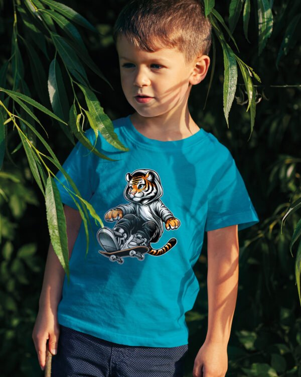 Koszulka Dziecięca Skater Tiger