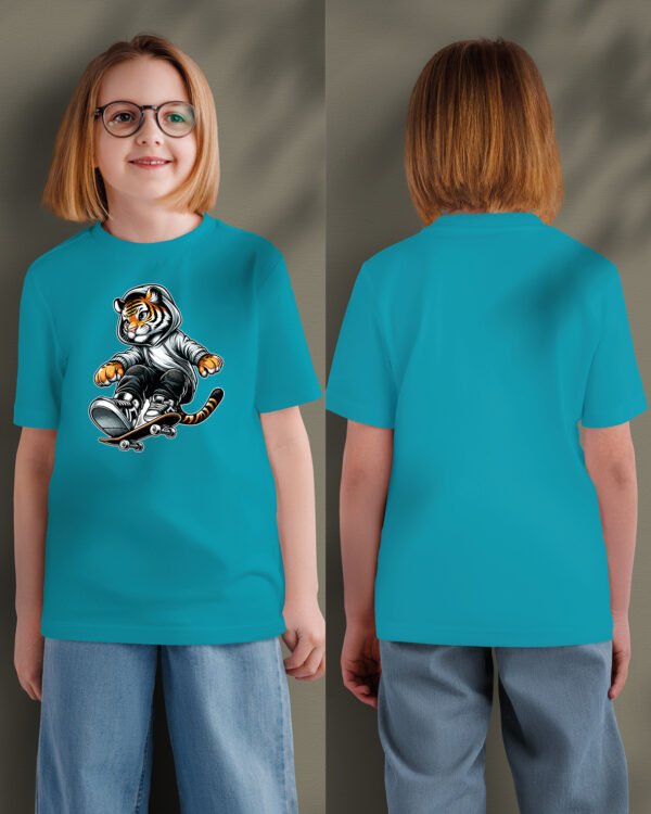 Koszulka Dziecięca Skater Tiger