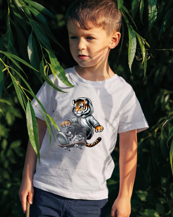Koszulka Dziecięca Skater Tiger