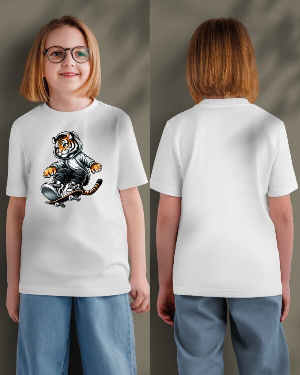 Koszulka Dziecięca Skater Tiger