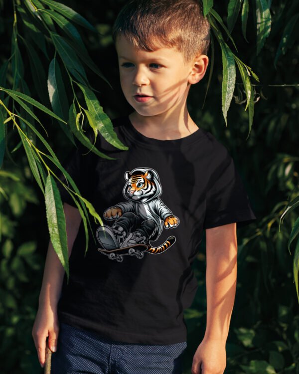 Koszulka Dziecięca Skater Tiger
