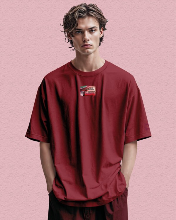 Męska koszulka oversize <br>Arystokrata Flaming <br>Animal Society