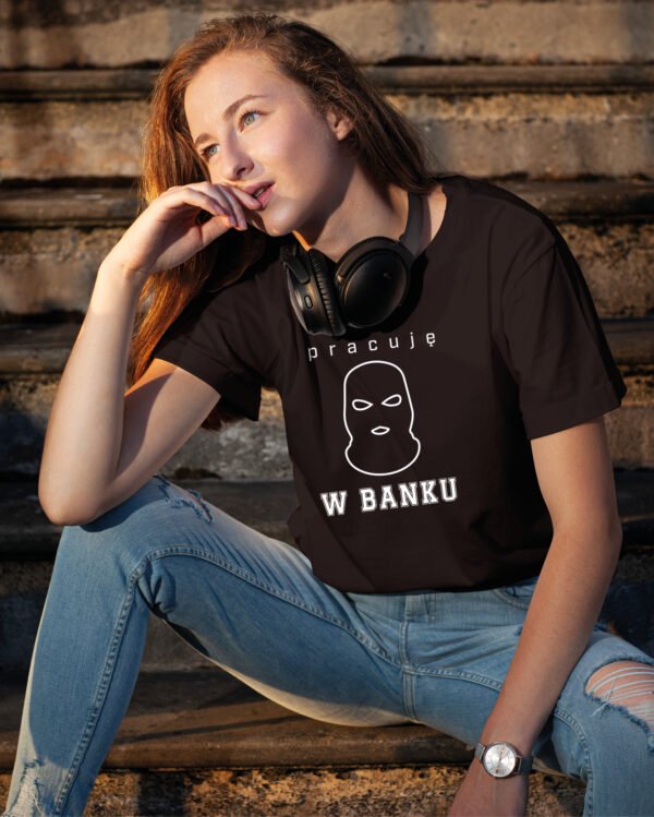 Koszulka Pracuję w Banku – Dla Pracowników Finansów