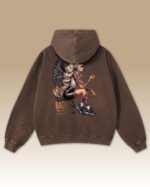 Bluza oversize z kapturem <br>Niegrzeczny Anioł – efekt sprania
