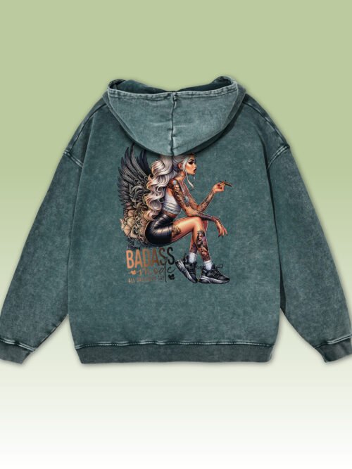 Bluza oversize z kapturem Niegrzeczny Anioł