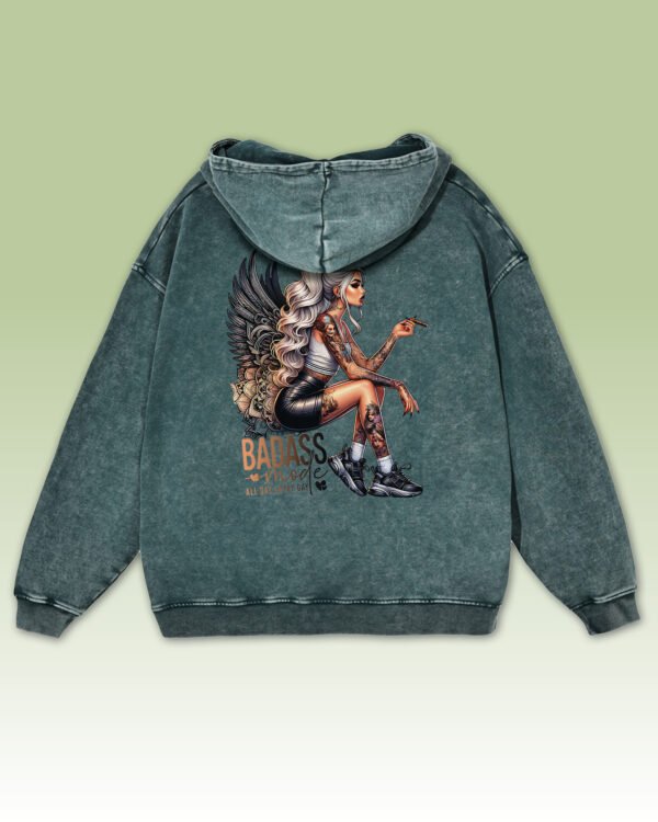 Bluza oversize z kapturem Niegrzeczny Anioł