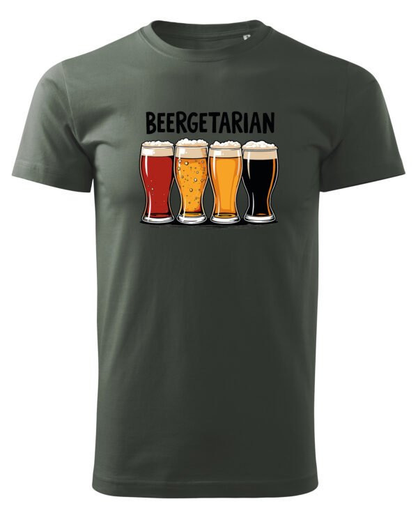 Koszulka z nadrukiem <br>Beergetarian Kufle Piwa