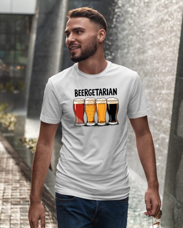 Koszulka z nadrukiem <br>Beergetarian Kufle Piwa