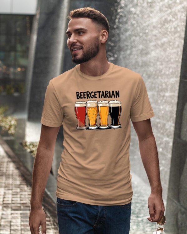 Koszulka z nadrukiem <br>Beergetarian Kufle Piwa