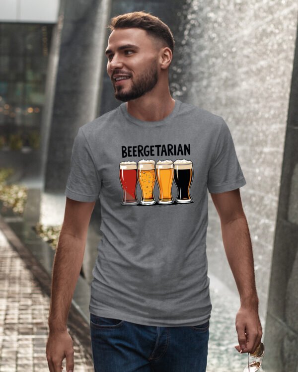 Koszulka z nadrukiem <br>Beergetarian Kufle Piwa