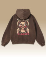 TL0864 Hoodie Old Look10 Bluza oversize z kapturem <br>Zalecane więcej Wina – efekt sprania