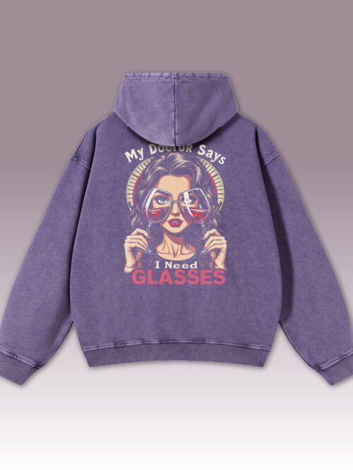 Bluza oversize z kapturem Zalecane więcej Wina