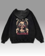 TL0864 Hoodie Old Look4 Bluza oversize z kapturem <br>Zalecane więcej Wina – efekt sprania