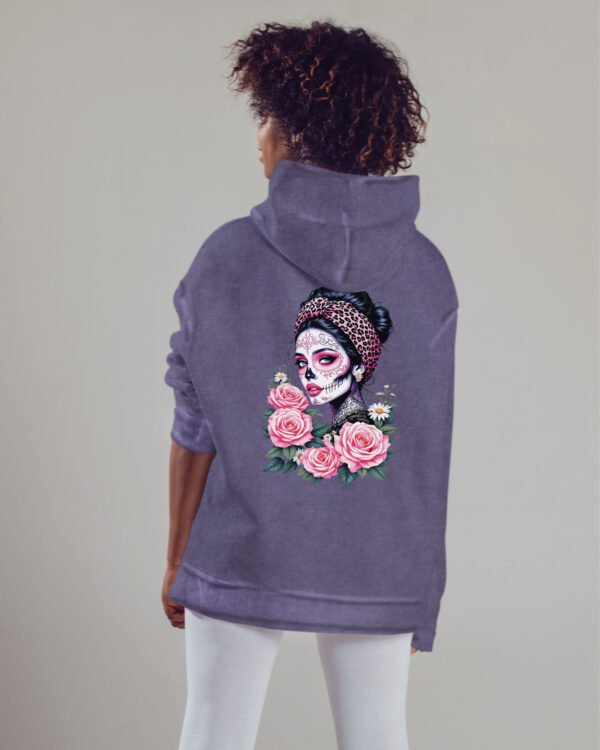 Bluza oversize z kapturem <br>Królowa Umarłych – efekt sprania