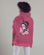 Bluza oversize z kapturem <br>Królowa Umarłych – efekt sprania