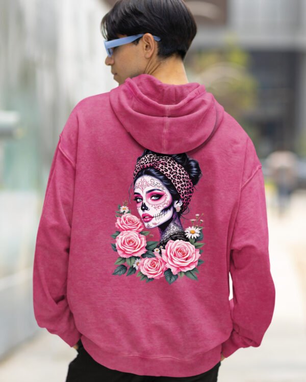 Bluza oversize z kapturem <br>Królowa Umarłych – efekt sprania