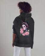 Bluza oversize z kapturem <br>Królowa Umarłych – efekt sprania