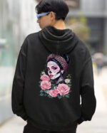 Bluza oversize z kapturem <br>Królowa Umarłych – efekt sprania