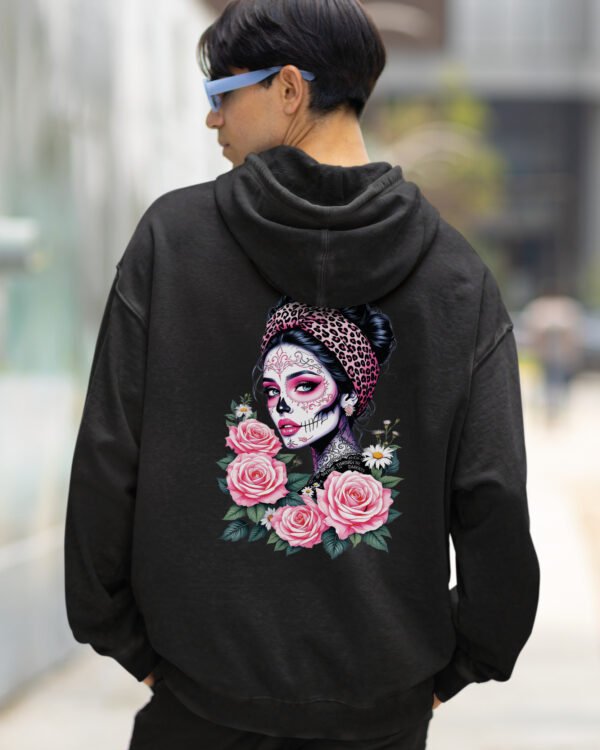 Bluza oversize z kapturem <br>Królowa Umarłych – efekt sprania