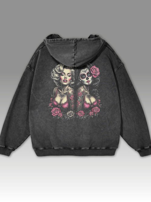 Bluza oversize z kapturem Dwa Oblicza Piękna