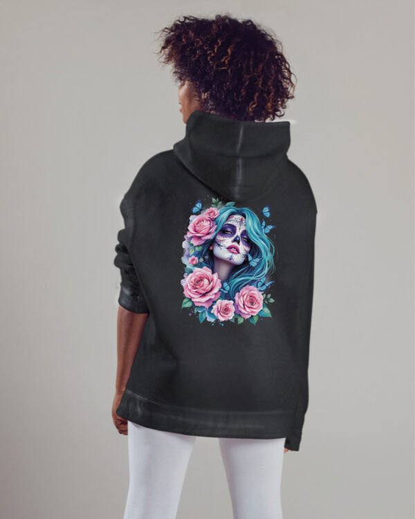 Bluza oversize z kapturem <br>Dusza w Kwiatach – efekt sprania