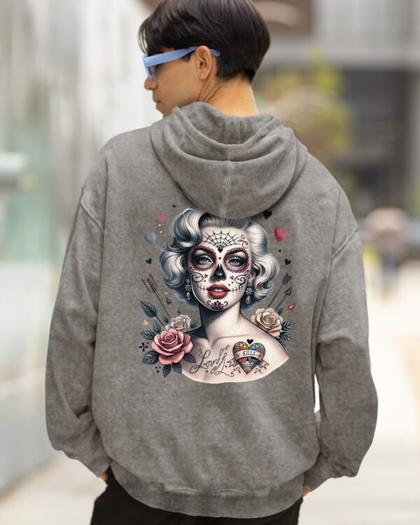 Bluza oversize z kapturem <br>Królowa Cieni – efekt sprania