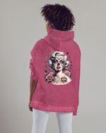 Bluza oversize z kapturem <br>Królowa Cieni – efekt sprania